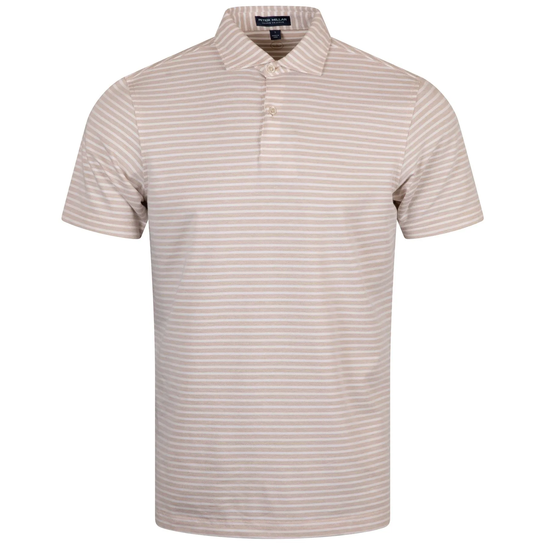 Albatross Cotton Blend Stripe Pique Polo Summer Dunes - SS24