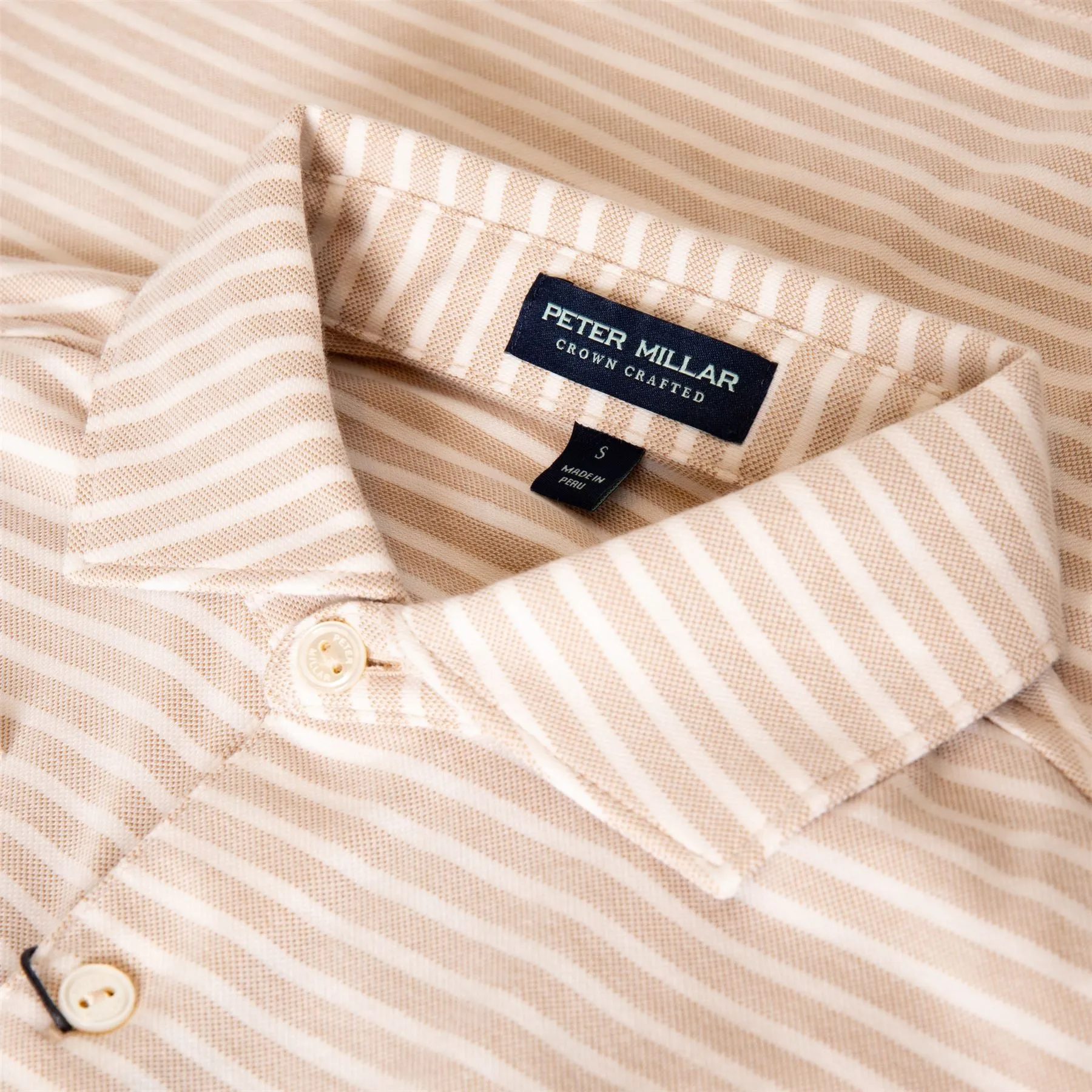 Albatross Cotton Blend Stripe Pique Polo Summer Dunes - SS24