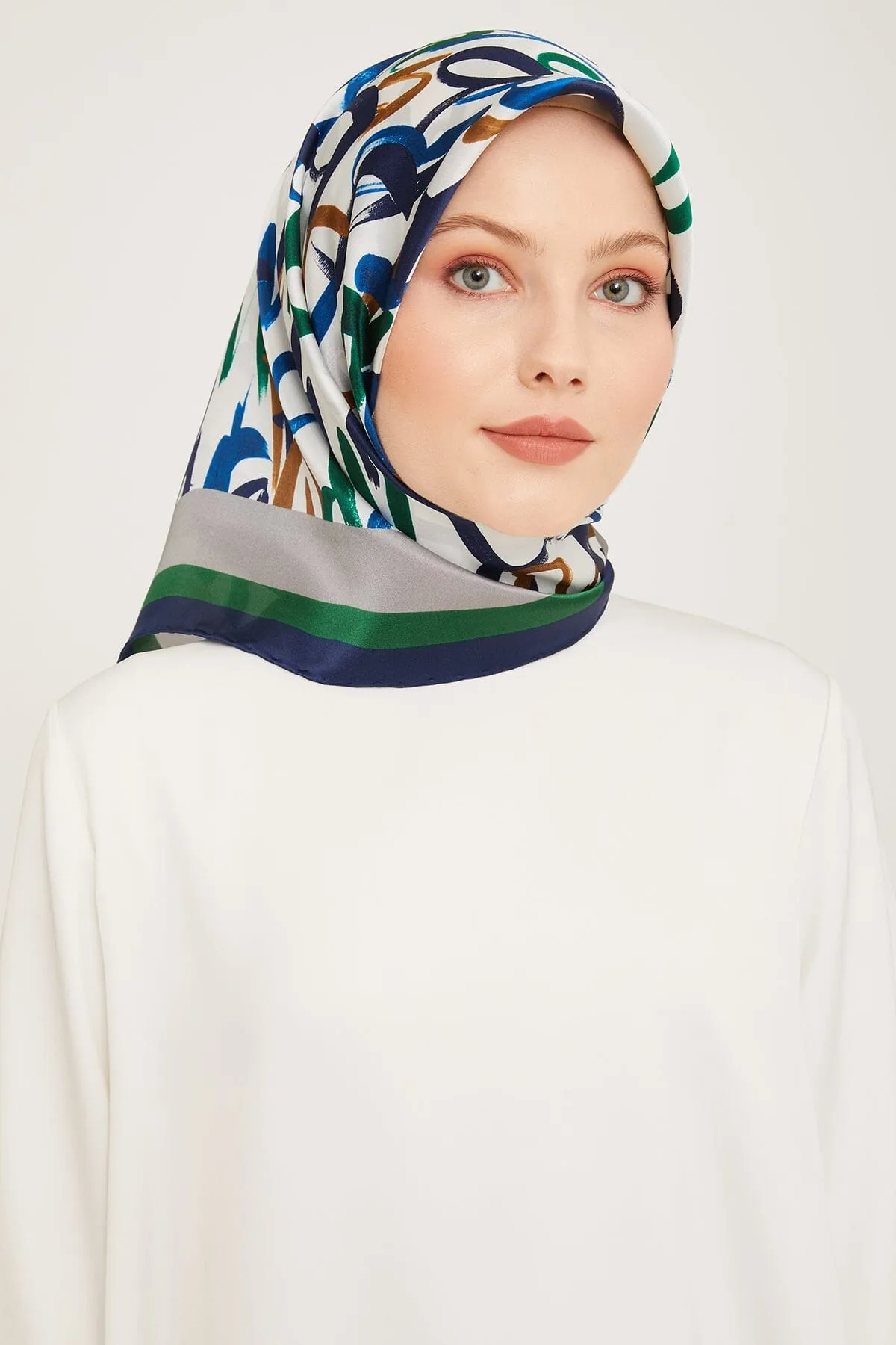 Armine Nudle Designer Silk Scarf #31