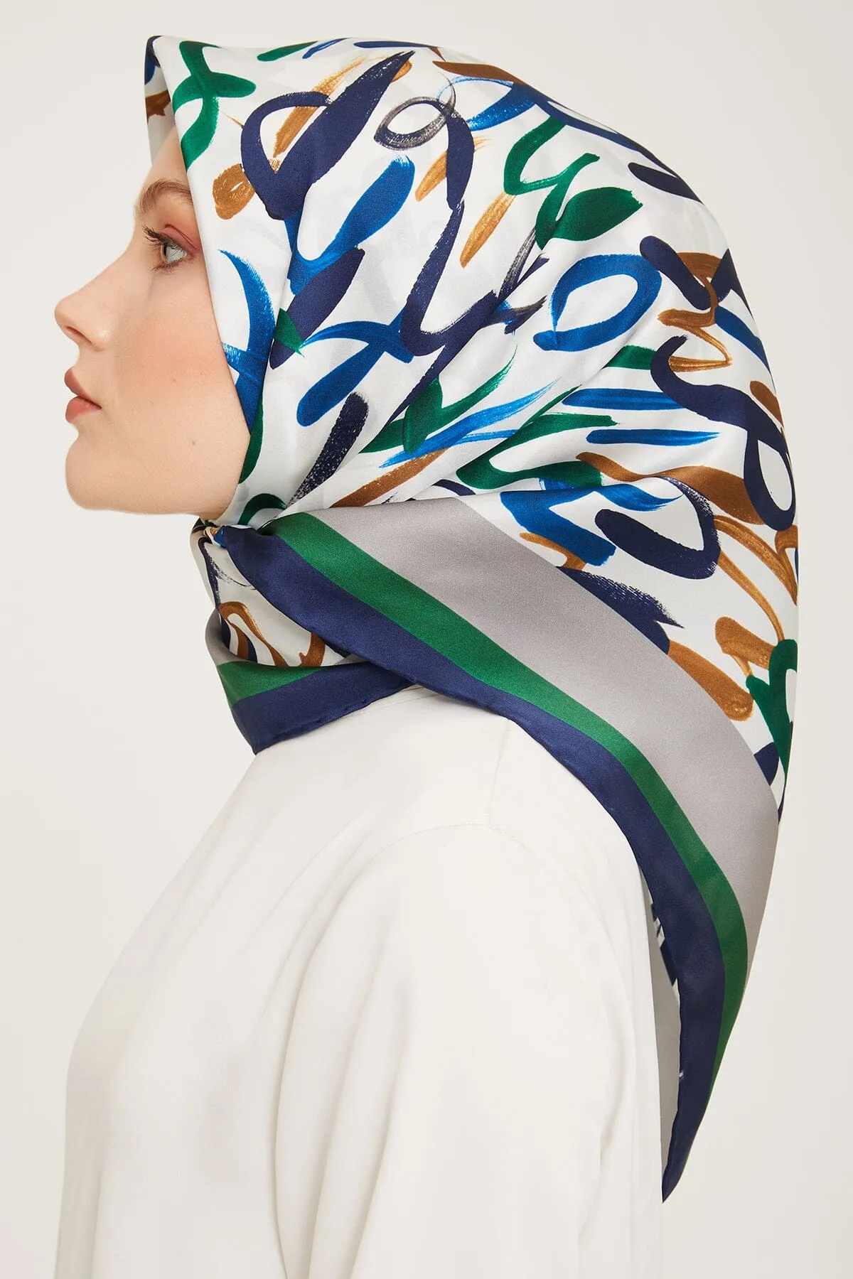 Armine Nudle Designer Silk Scarf #31