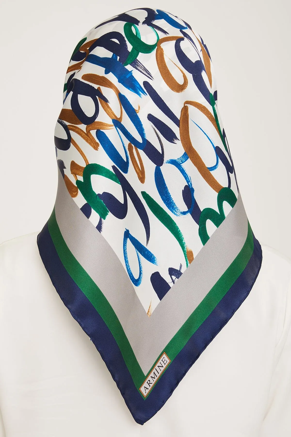 Armine Nudle Designer Silk Scarf #31