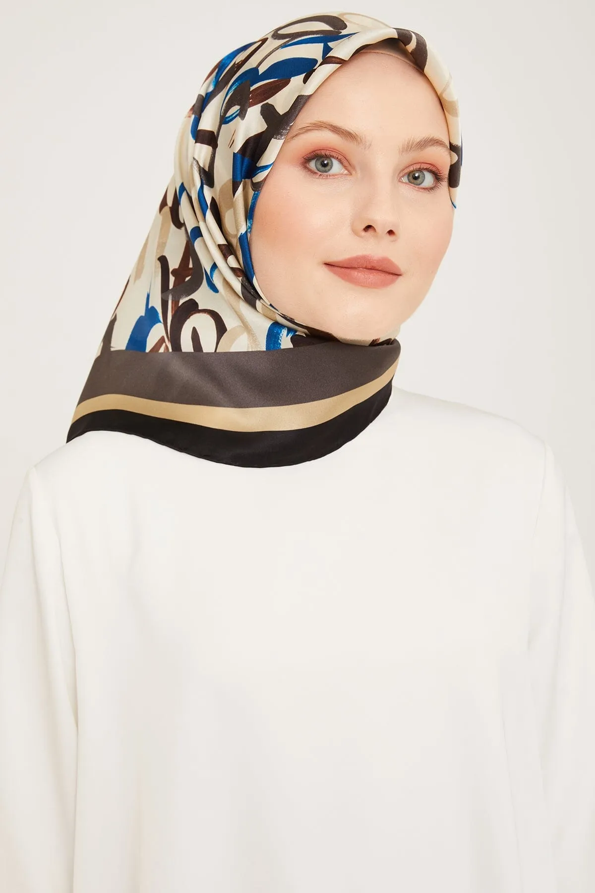 Armine Nudle Designer Silk Scarf #39