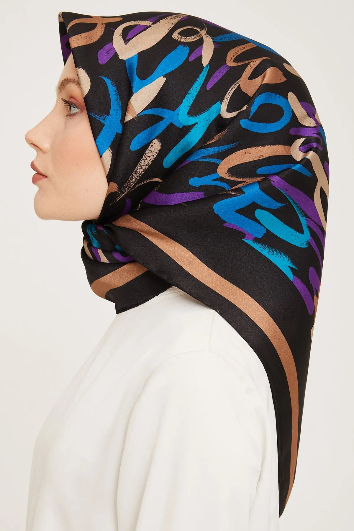 Armine Nudle Designer Silk Scarf #8