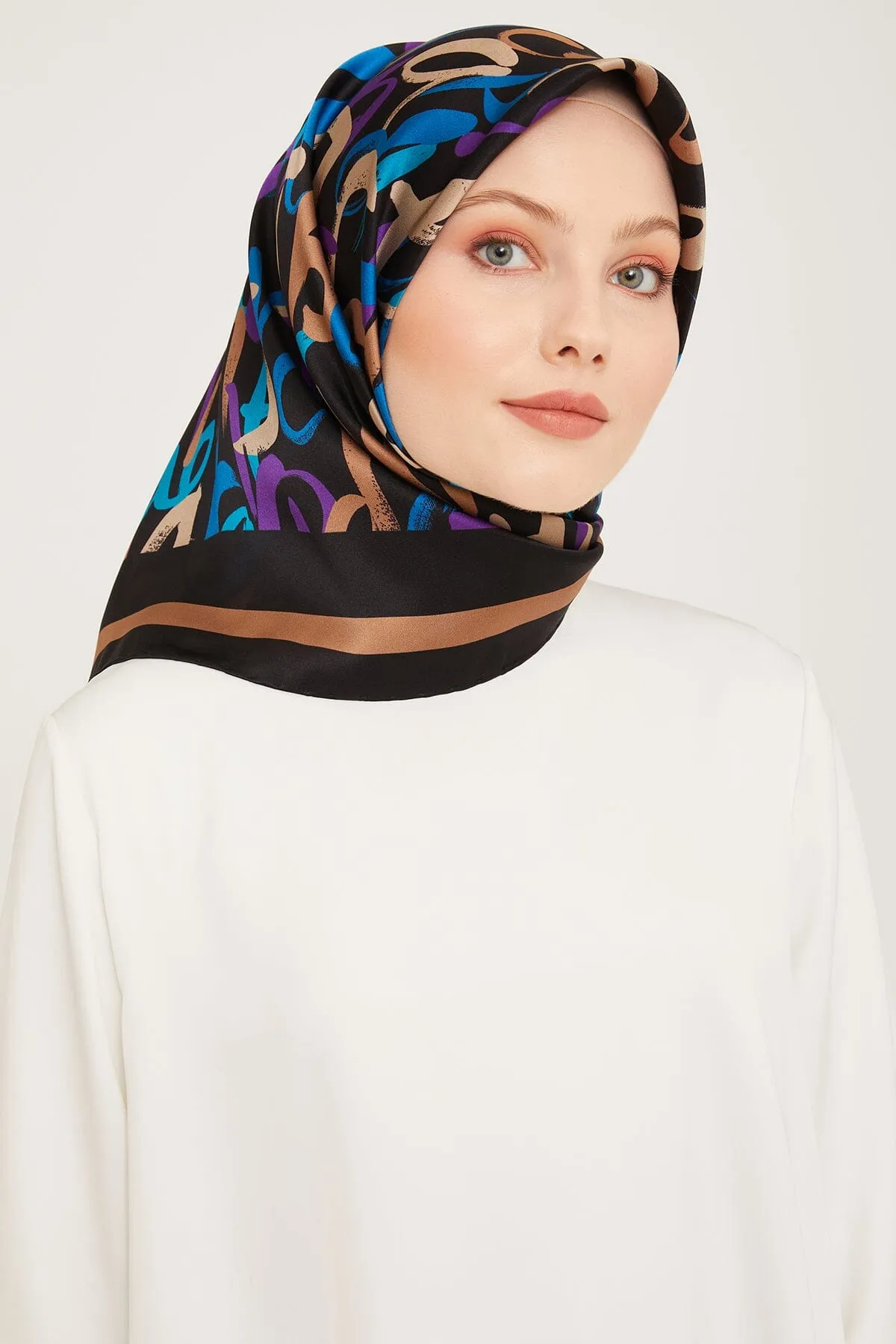 Armine Nudle Designer Silk Scarf #8