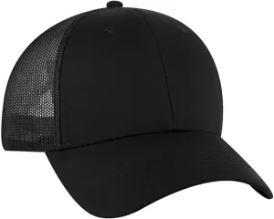 Ashen Fane 6 Panel Low Profile Contrast Vertical Mesh Back Snapback Hat