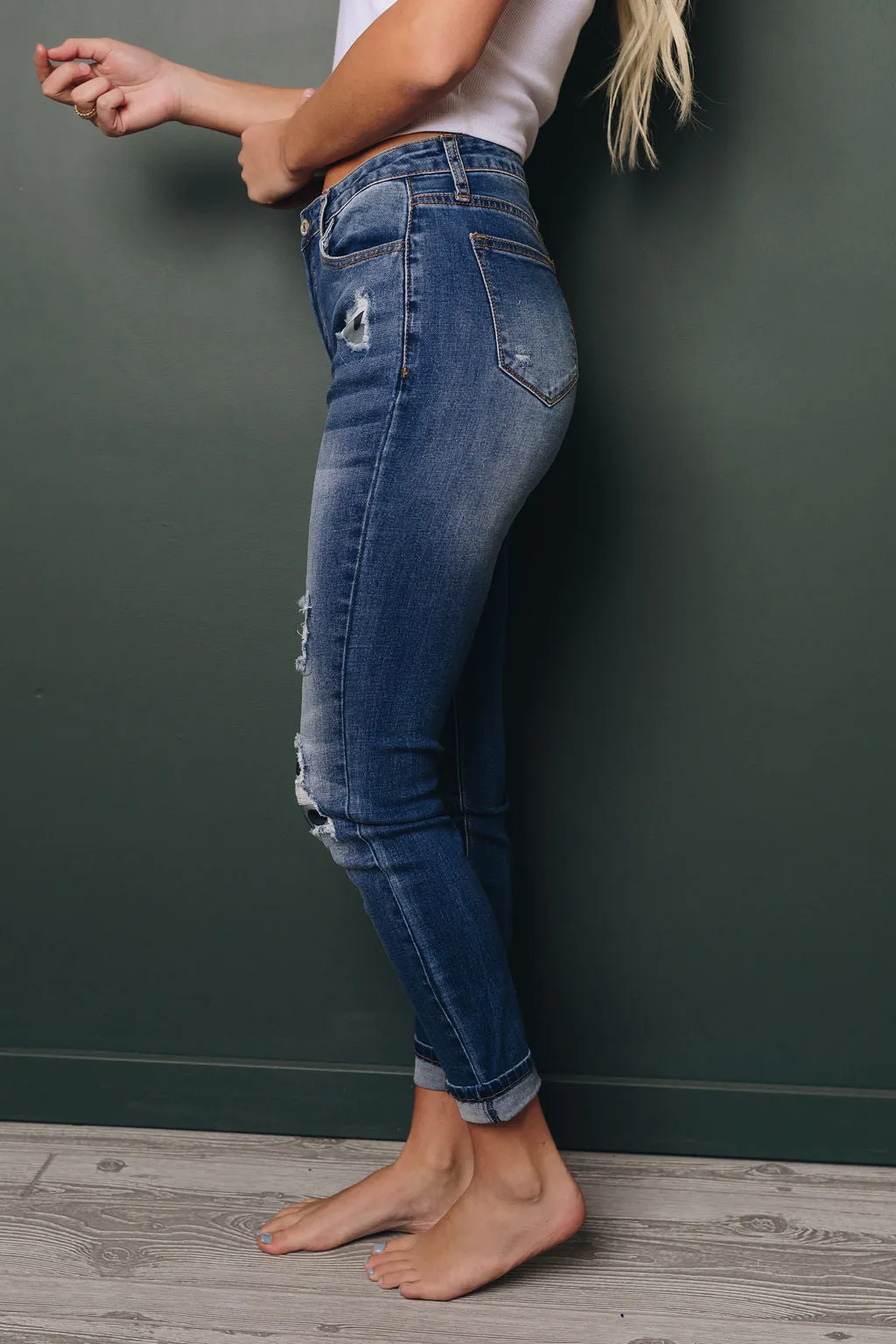 Bold New Me Patched Jeans