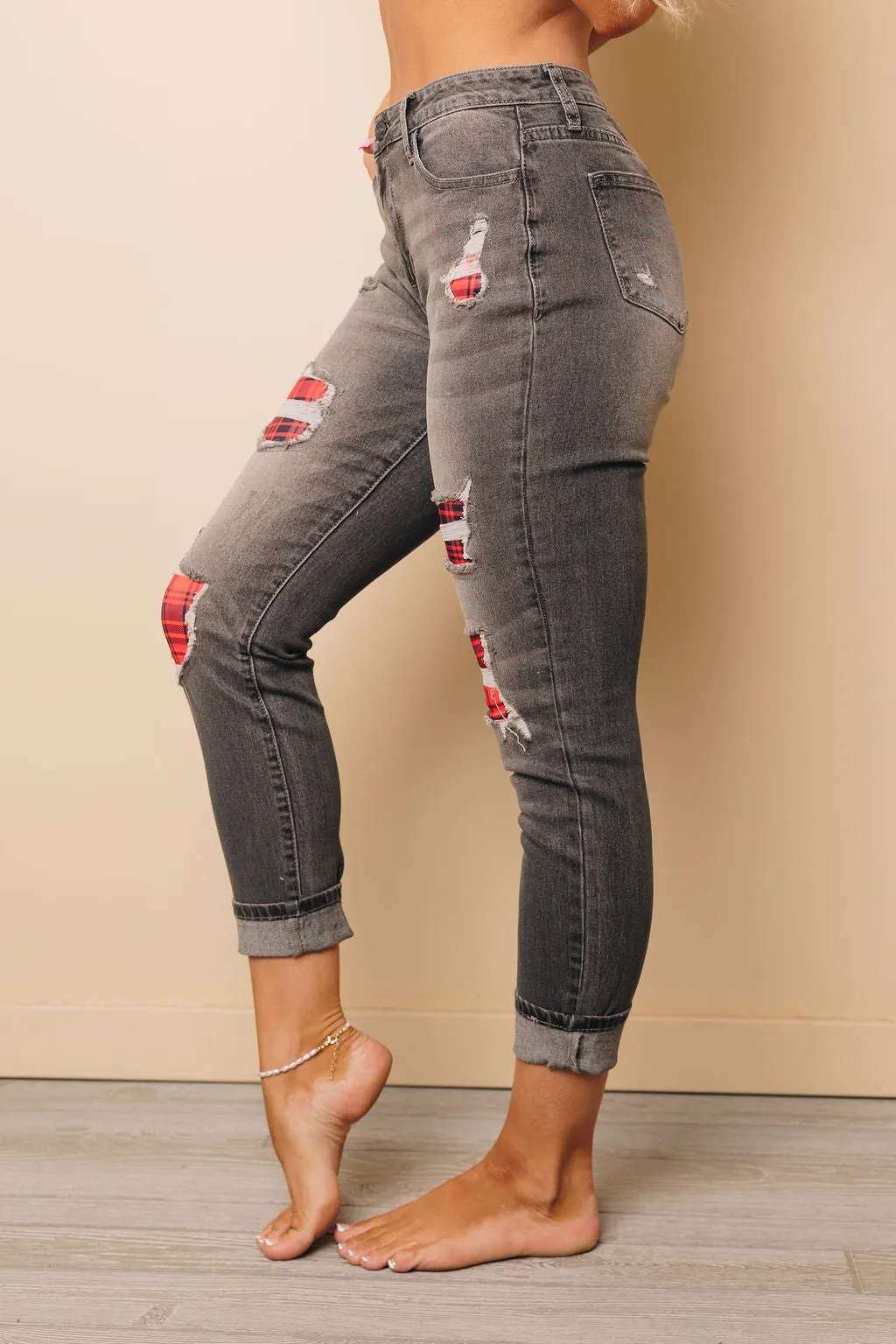 Bold New Me Patched Jeans