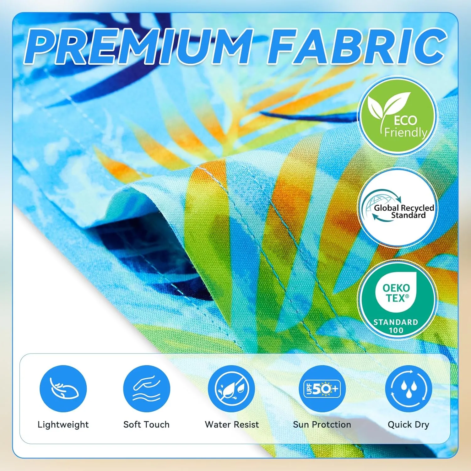 Boys Swim Trunks Quick-Dry w/Ultra Soft Jersey Lining Premium Eco Material UPF 50 