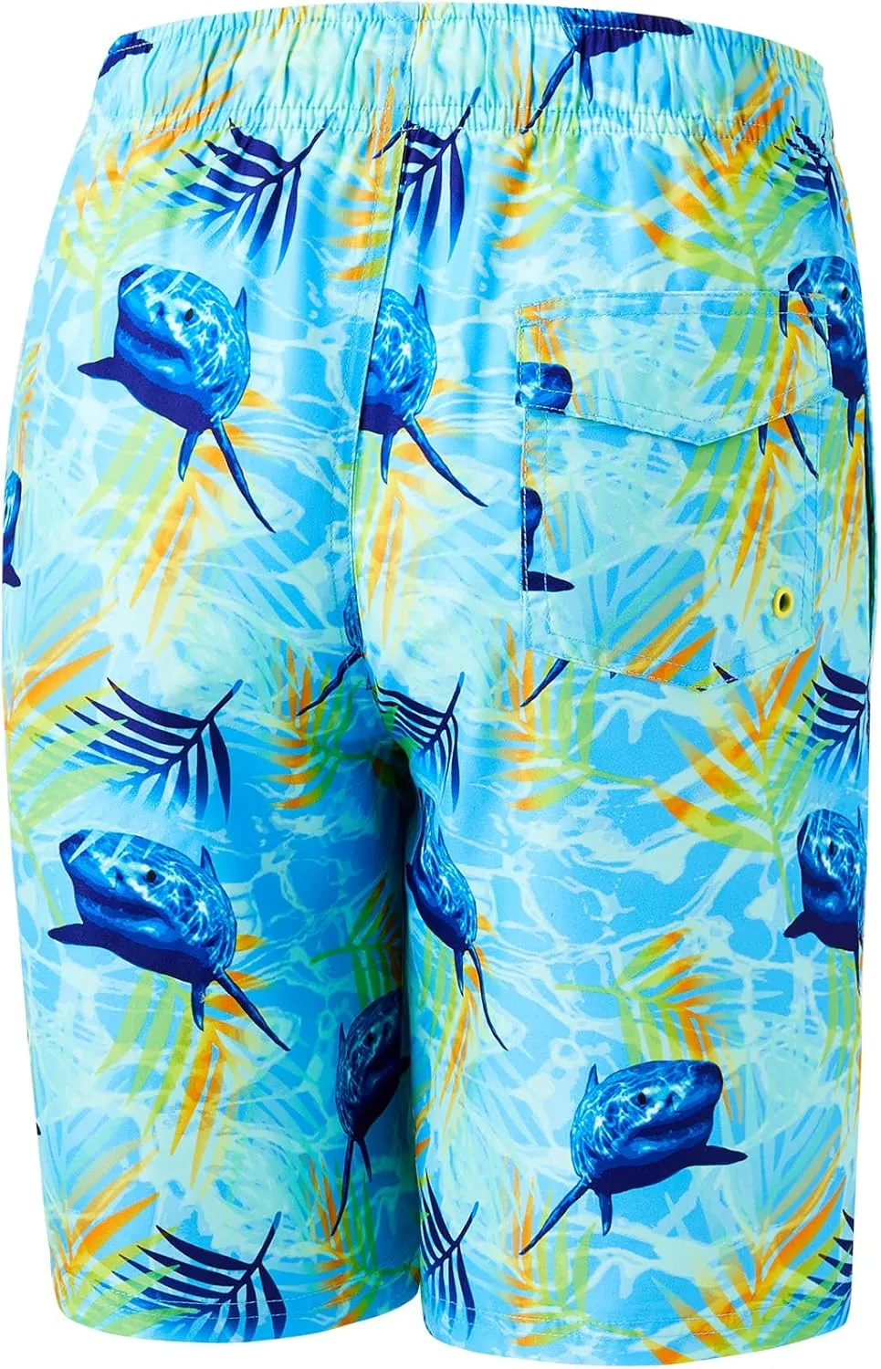 Boys Swim Trunks Quick-Dry w/Ultra Soft Jersey Lining Premium Eco Material UPF 50 