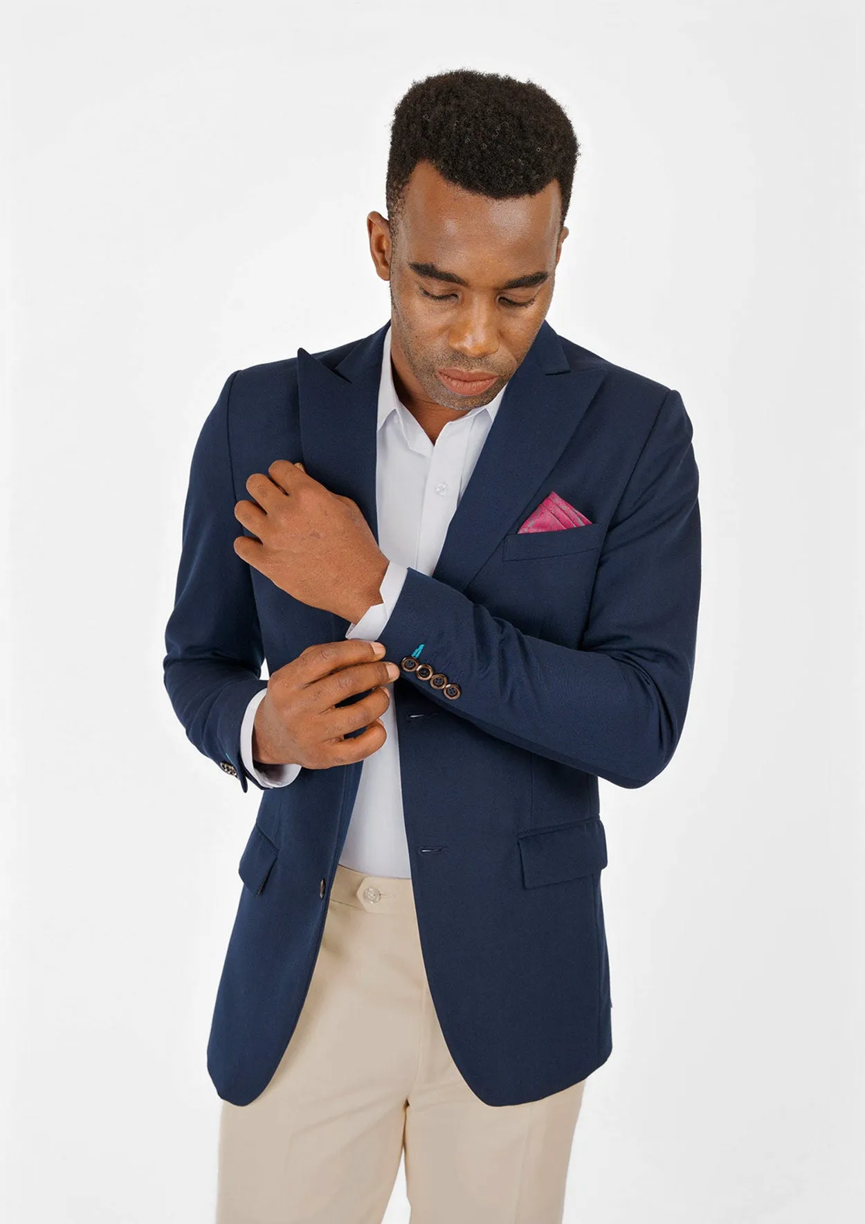 Bryant Navy Cotton Jacket