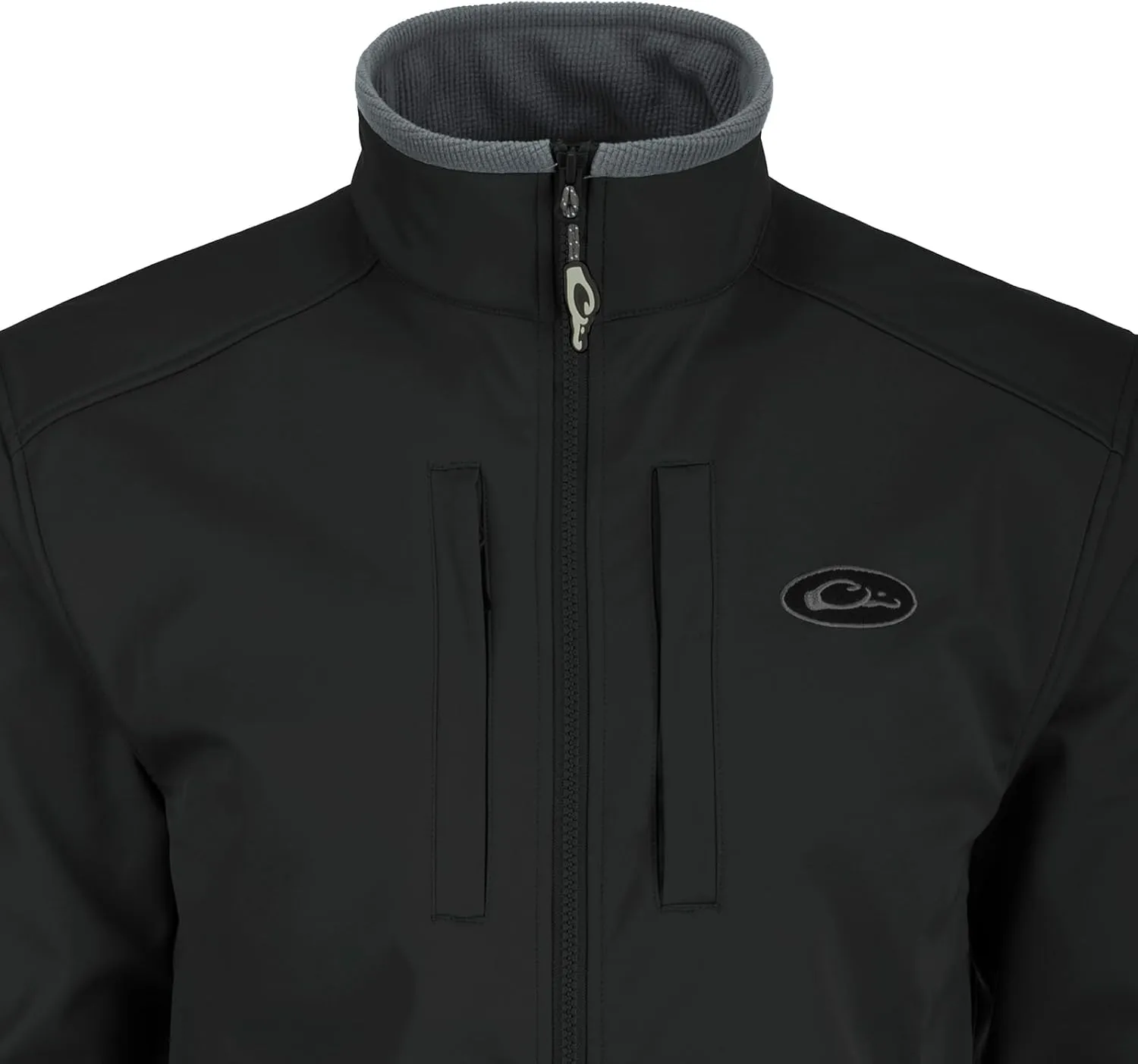 Drake Waterfowl Men's Windproof Mid-Weight Water-Resistant Fleece-Lined Adjustable Stretchy Outdoor Hiking Softshell Jacket