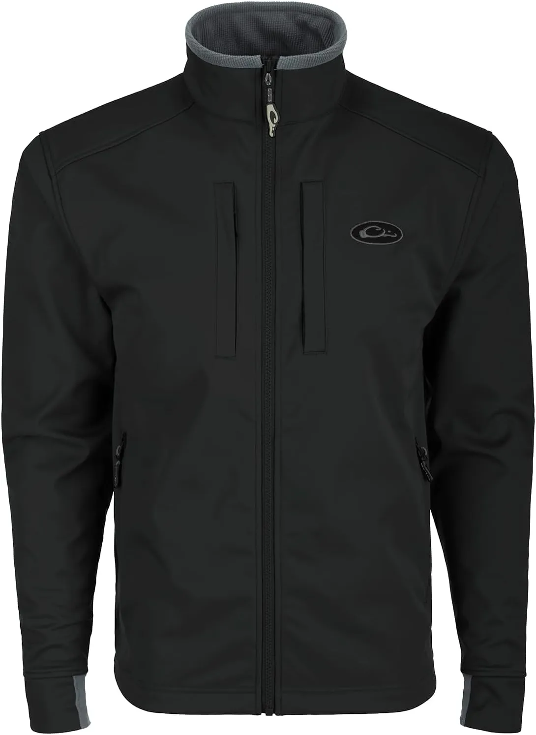 Drake Waterfowl Men's Windproof Mid-Weight Water-Resistant Fleece-Lined Adjustable Stretchy Outdoor Hiking Softshell Jacket