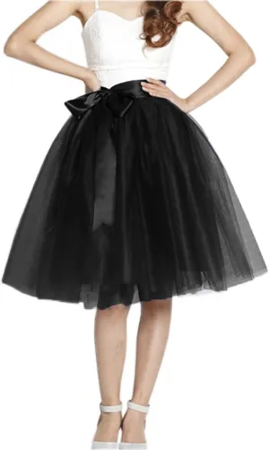 EllieHouse Womens Short Tutu Tulle Skirt with Sash PC06