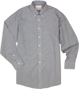 Gold Label Men's Fitted Long Sleeve Dress Shirt with Pocket and Button-Down Collar, Non-Iron