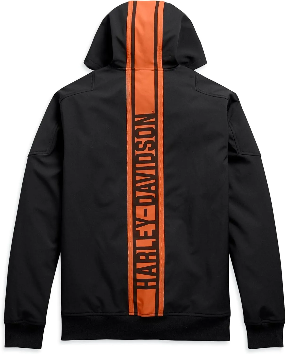Harley-Davidson Men's Vertical Stripe Hooded Stretch Jacket, Black - 98408-20VM