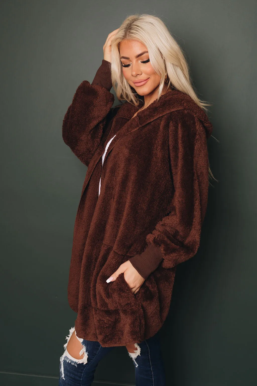 It Wasn't Me Shaggy Fleece Jacket