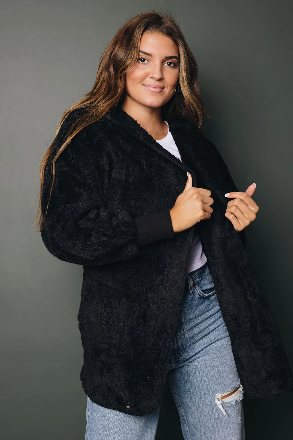 It Wasn't Me Shaggy Fleece Jacket