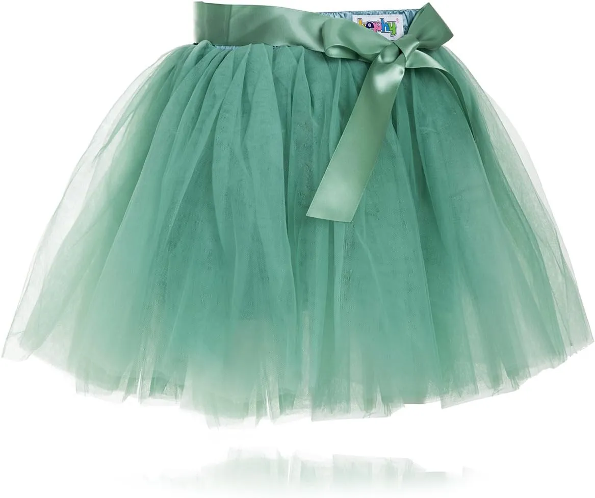 Little Girl Tutu Skirt A Line 7 Layers Tulle Skirt Party Princess Dance Tutus for Girls 4T -6T
