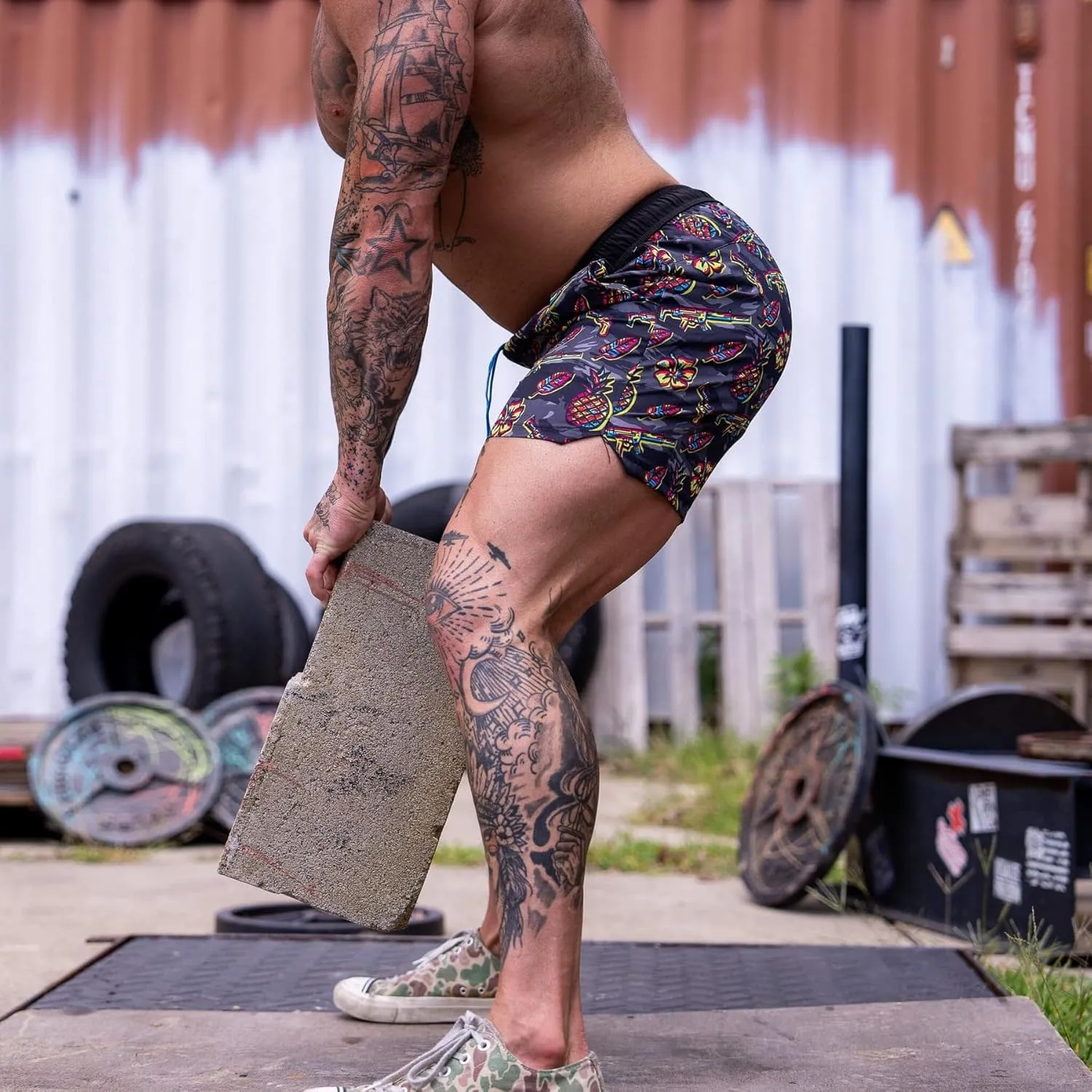 Men’s Hybrid Athletic Shorts | 5" Inseam | Perfect for Gym and Swim| Quick Dry Lightweight Material