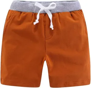 Mud Kingdom Classic Shorts for Boys Thin Jersey Material Cotton Drawstring Casual Summer Lightweight