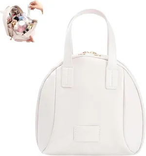 Multi-layered Shell-Shaped Cosmetic Bag, Multi-layered Cosmetic Bag, Large Capacity Cosmetic Bags, shell bag,shell shaped cosmetic bag,Toiletry Bag for Women, Makeup Bag with Compartments (White)