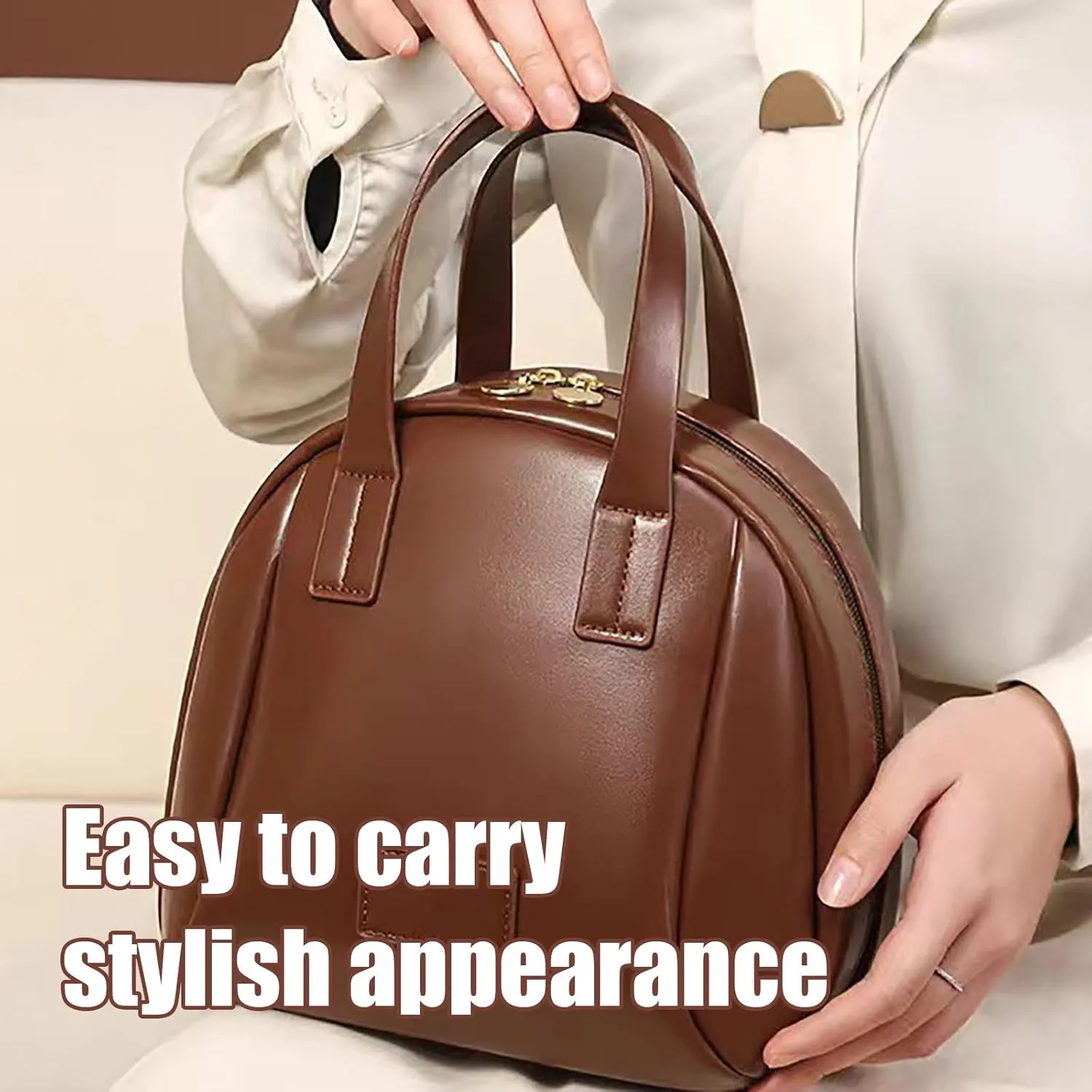 Multi-layered Shell-Shaped Cosmetic Bag, Multi-layered Cosmetic Bag, Large Capacity Cosmetic Bags, Toiletry Bag for Women, Makeup Bag with Compartments