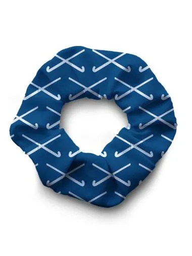 Scrunchie - Field Hockey Royal Blue Set of 6