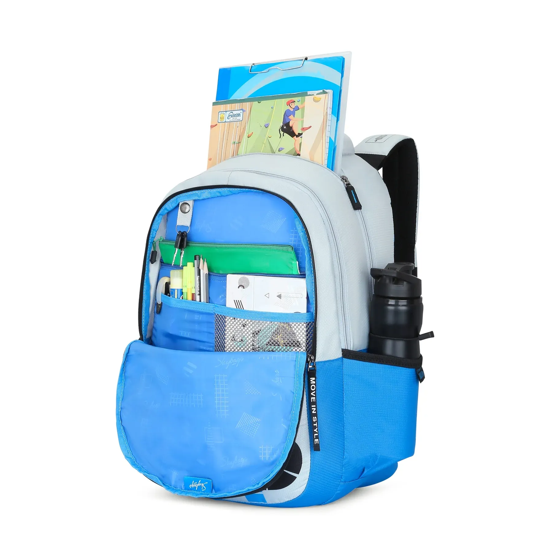Skybags Maze Pro (Grey Blue)