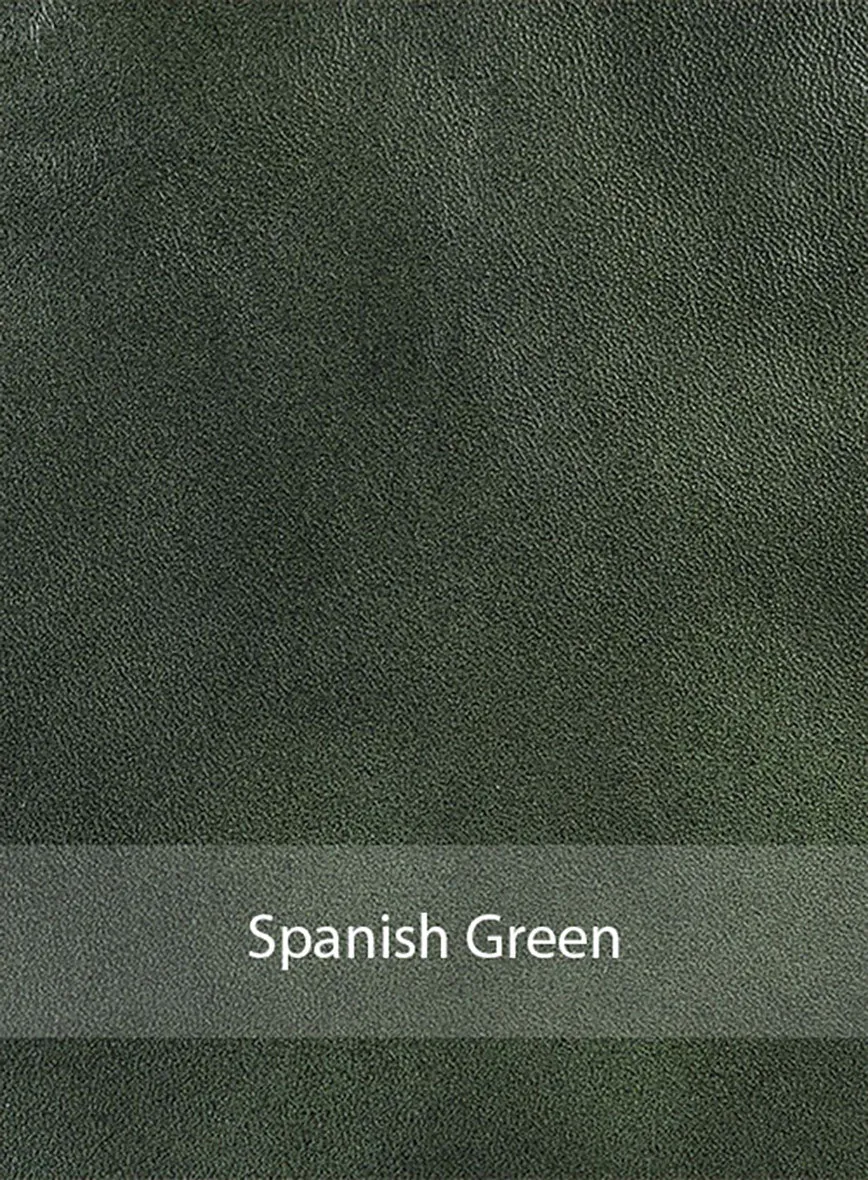 Spanish Green Leather Blazer