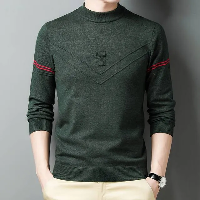 Subtle Striped Style Pullover Sweater