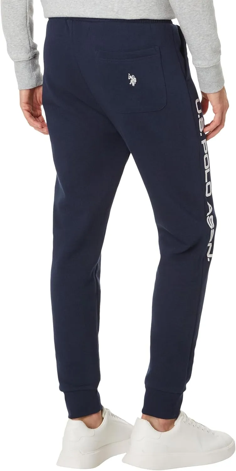 U.S. POLO ASSN. Men's Graphic Print Fleece Knit Jogger Pants