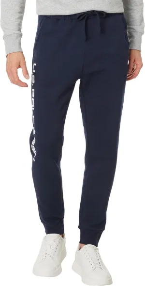 U.S. POLO ASSN. Men's Graphic Print Fleece Knit Jogger Pants