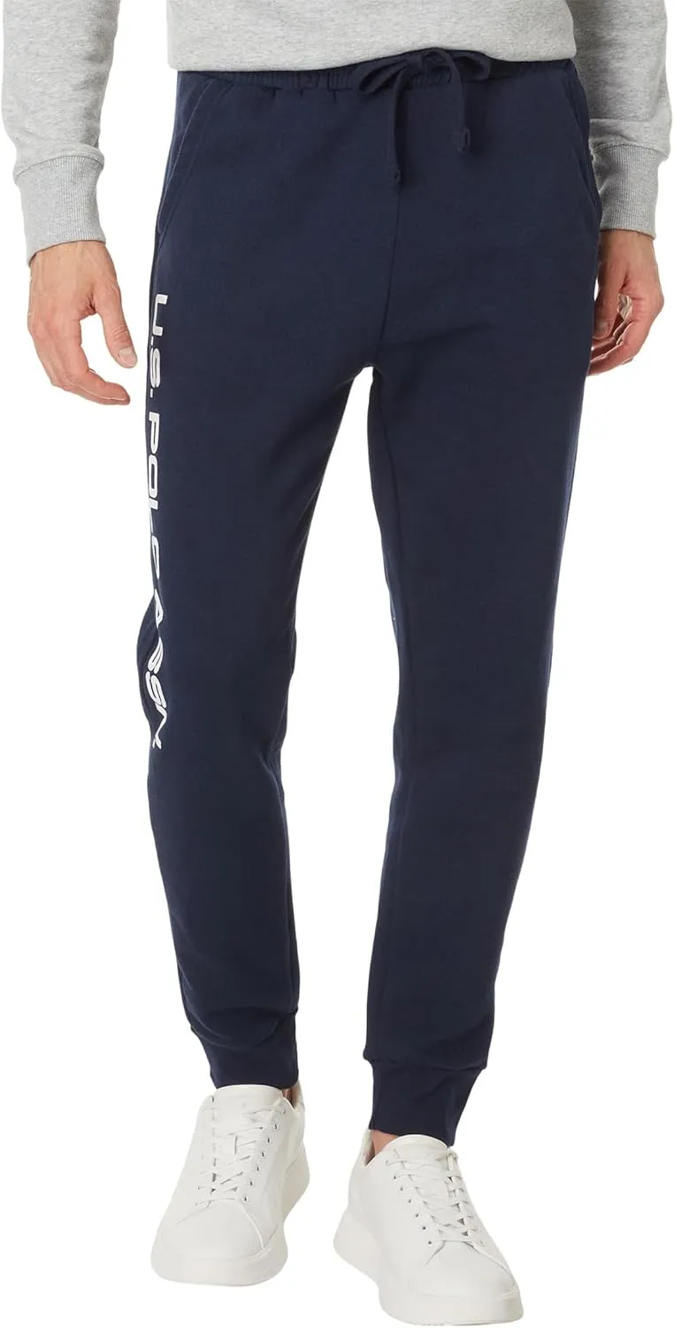 U.S. POLO ASSN. Men's Graphic Print Fleece Knit Jogger Pants