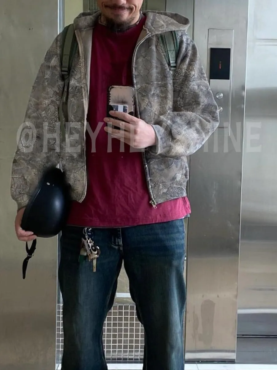Woman Leopard Cheetah Print Hoodie Camo Hoodie Oversized Sweatshirts Y2k Graphic Hoodies 2000s Streetwear