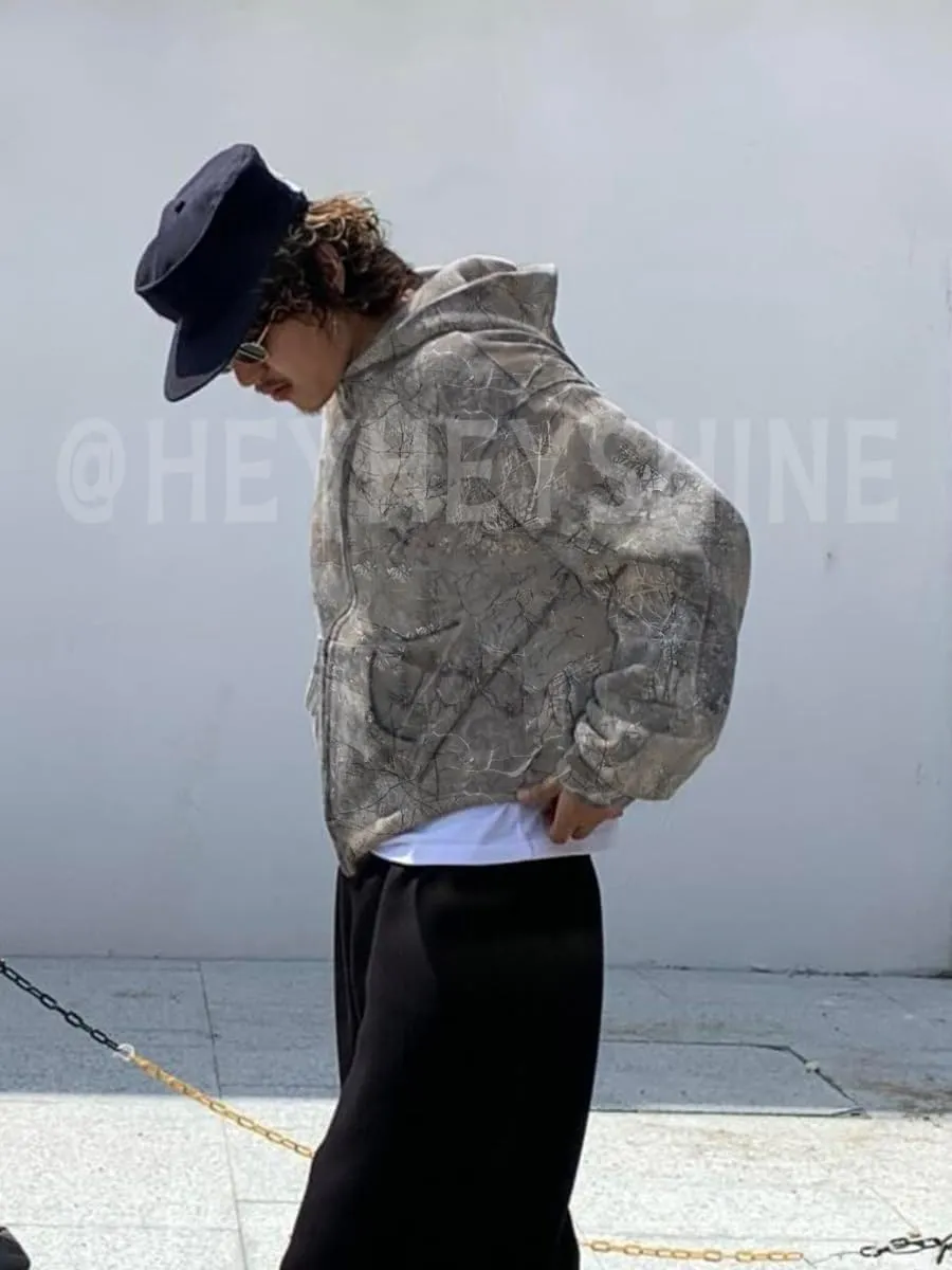 Woman Leopard Cheetah Print Hoodie Camo Hoodie Oversized Sweatshirts Y2k Graphic Hoodies 2000s Streetwear