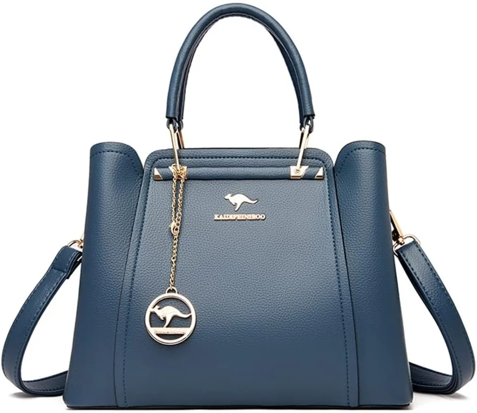 Women's Crossbody Bag Luxury 3 Layers Shoulder Bags PU-Leather Handbags Large Capacity Bag Autumn Winter Dating Bag